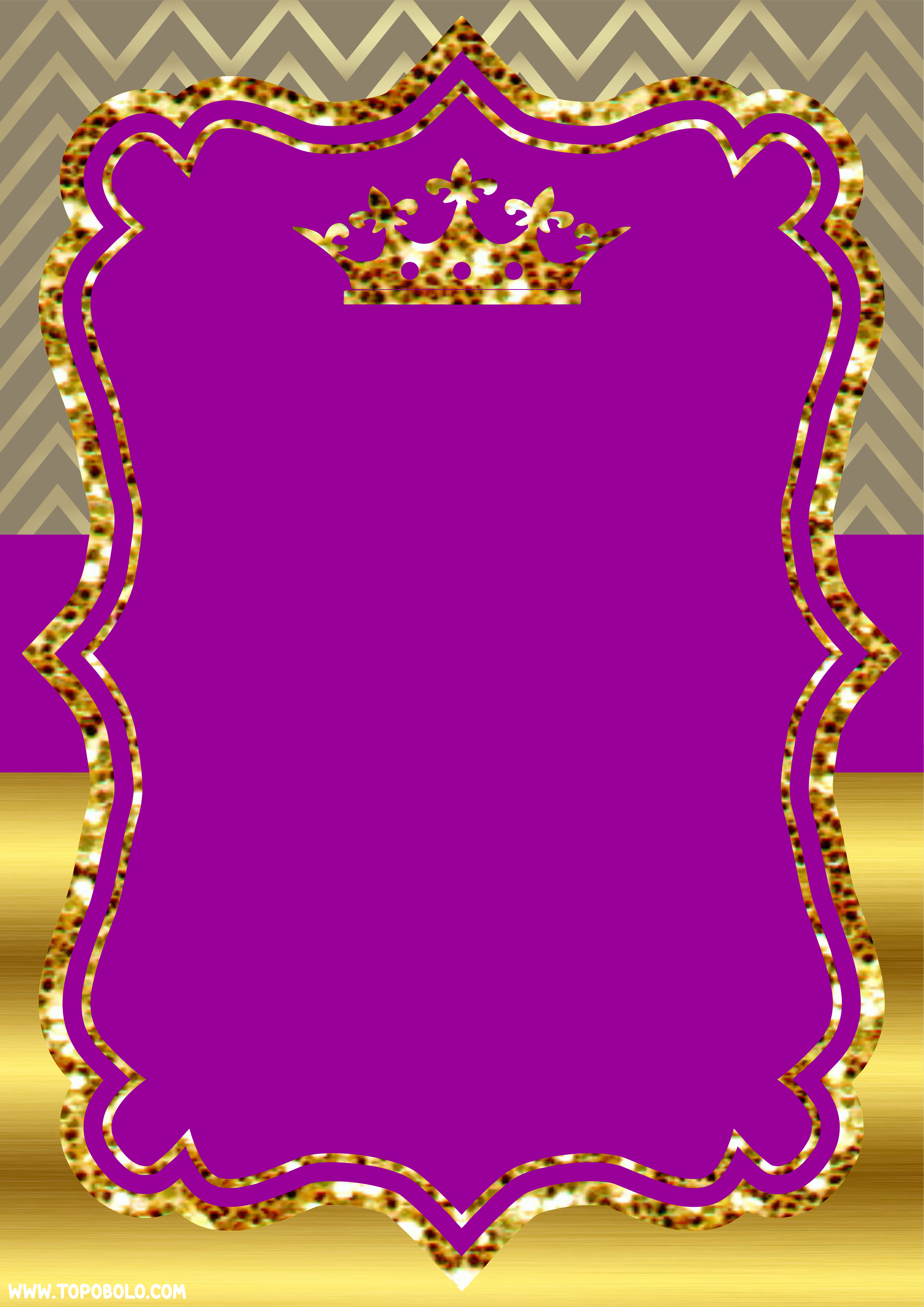 Modelo de convite dourado com rosa pronto para editar e imprimir png