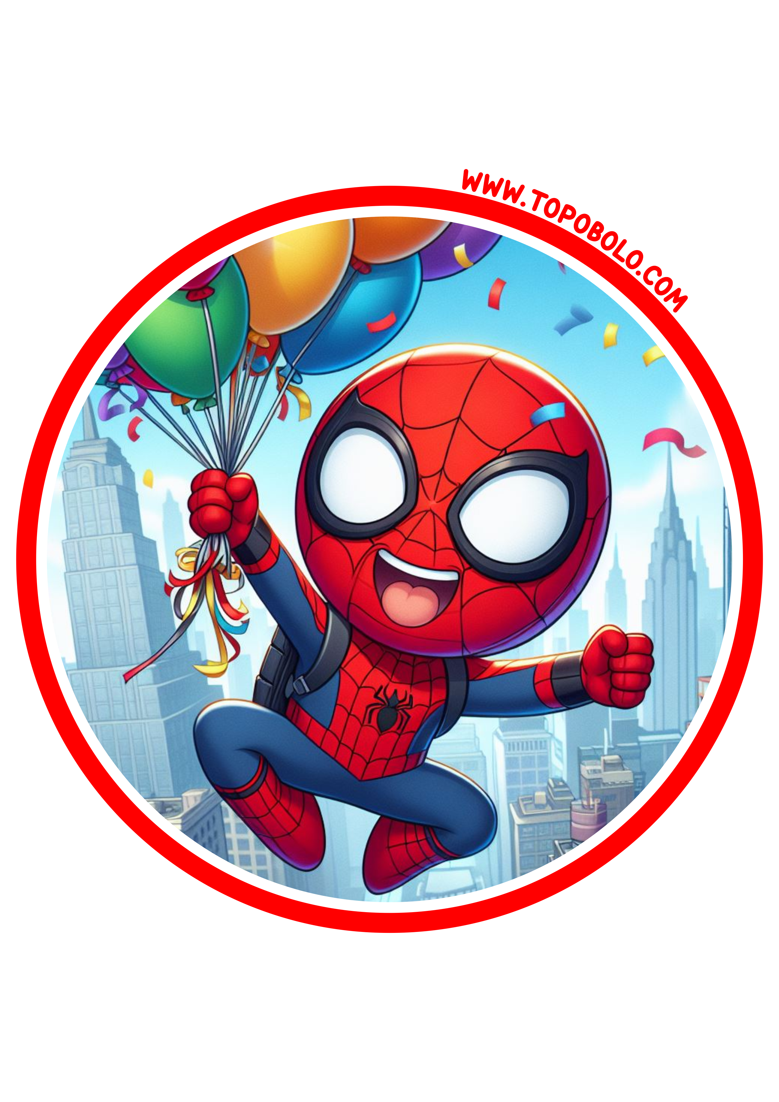 Homem-Aranha festa de aniversário infantil decoração adesivo redondo tag sticker pronto para imprimir free png