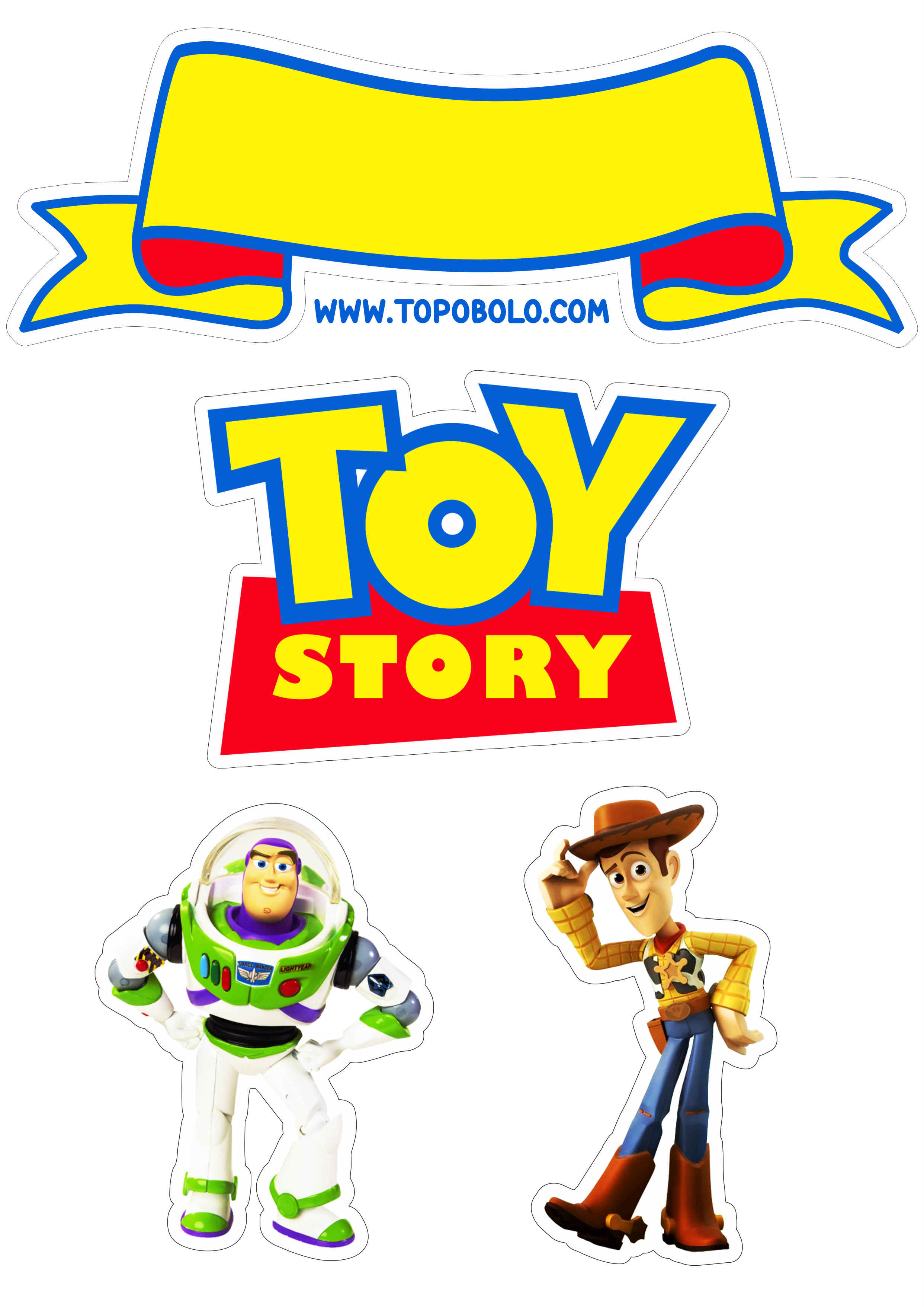 Topo de bolo Toy Story png