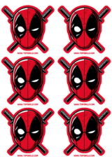 Deadpool e Wolverine adesivos tags stickers1