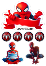 topo de bolo homem-aranha aniversário1