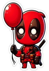 Deadpool imagens com fundo transparente decoração de aniversário3