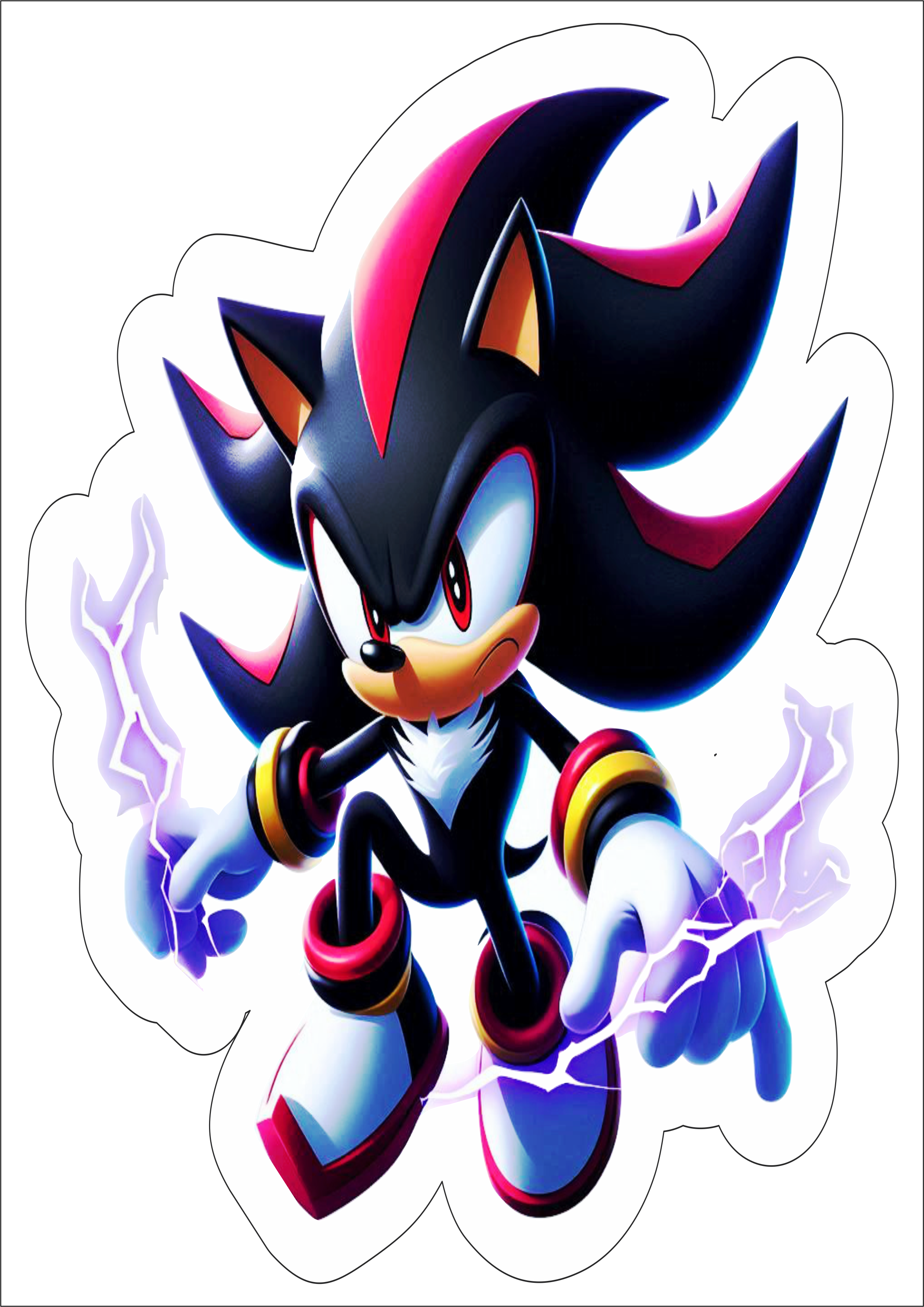 Shadow the Hedgehog Personagens de games Sonic png desenho infantil decoração de festa