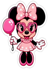 Minnie rosa decoração de aniversário papelaria12