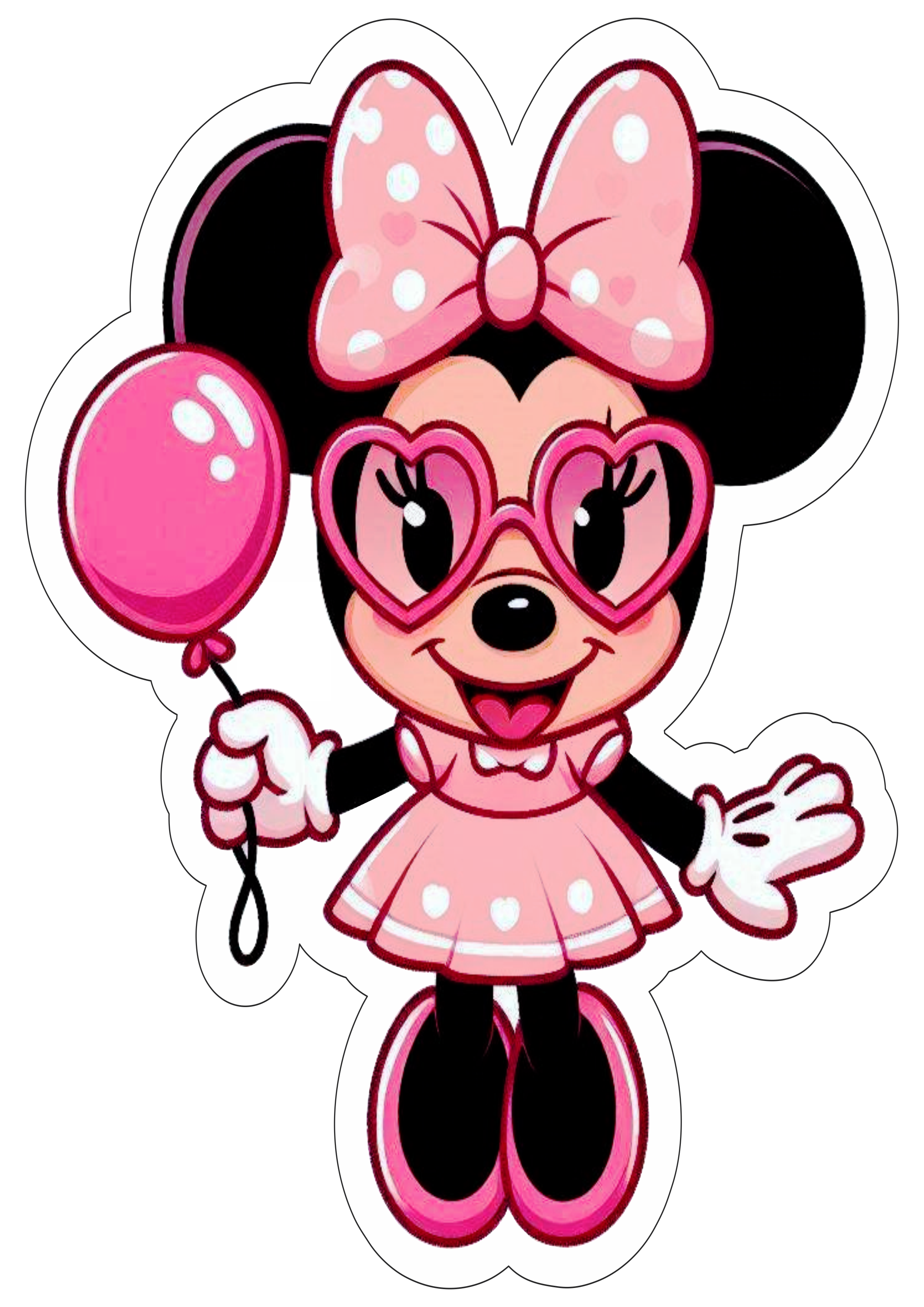 Minnie Mouse rosa decoração de aniversário personagens Disney png