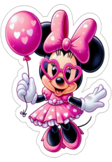 Minnie rosa decoração de aniversário papelaria16