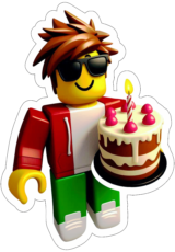 Roblox decoração de aniversário imagem sem fundo3