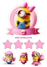 topo de bolo minions12