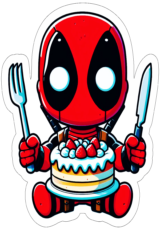 Deadpool imagens com fundo transparente decoração de aniversário7