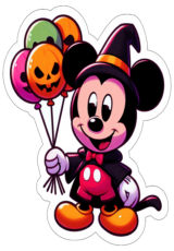 Halloween mickey mouse deocração de aniversário