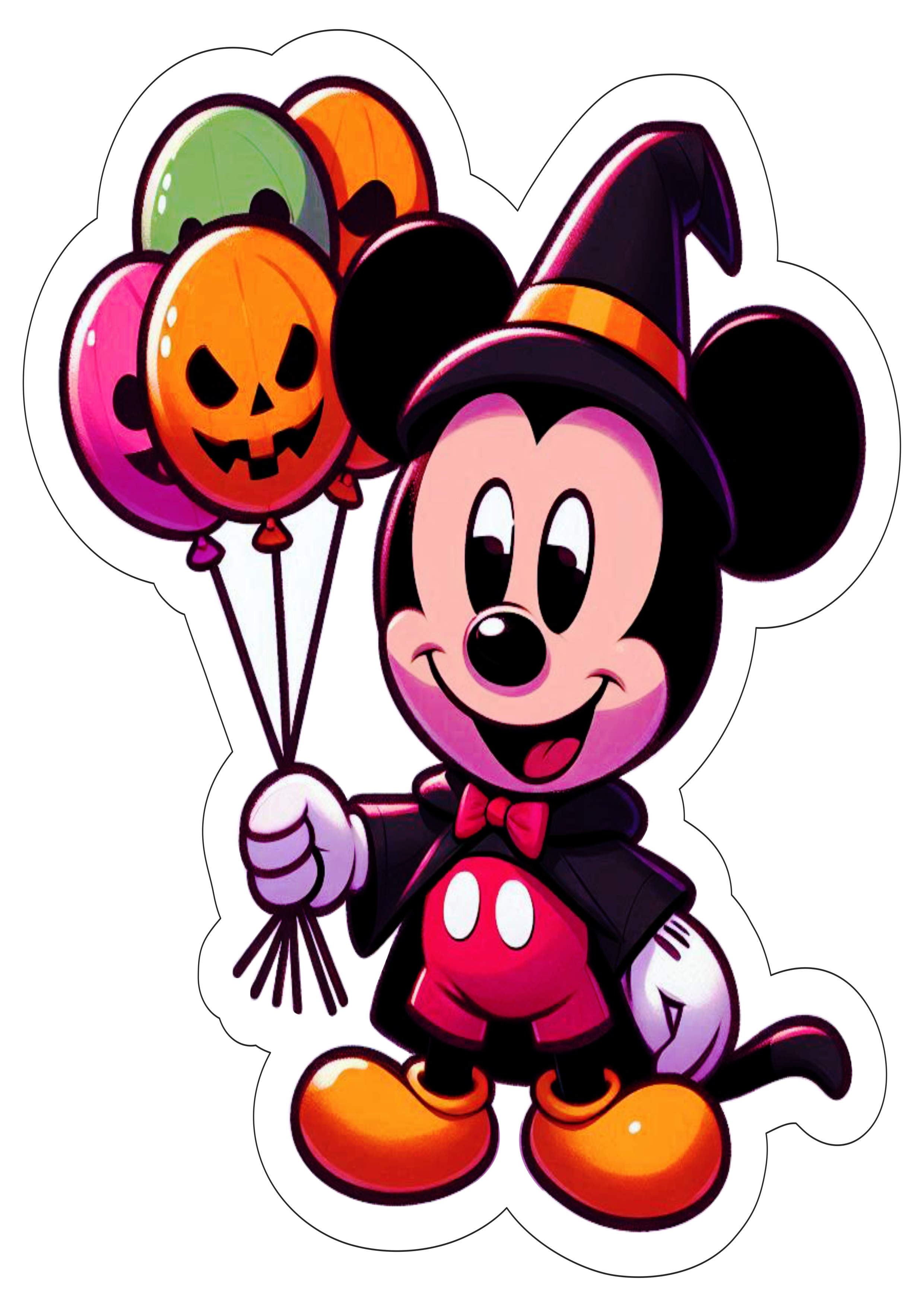 Mickey Mouse desenho de Halloween decoração de aniversário infantil png