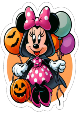 Halloween minnie mouse deocração de aniversário1