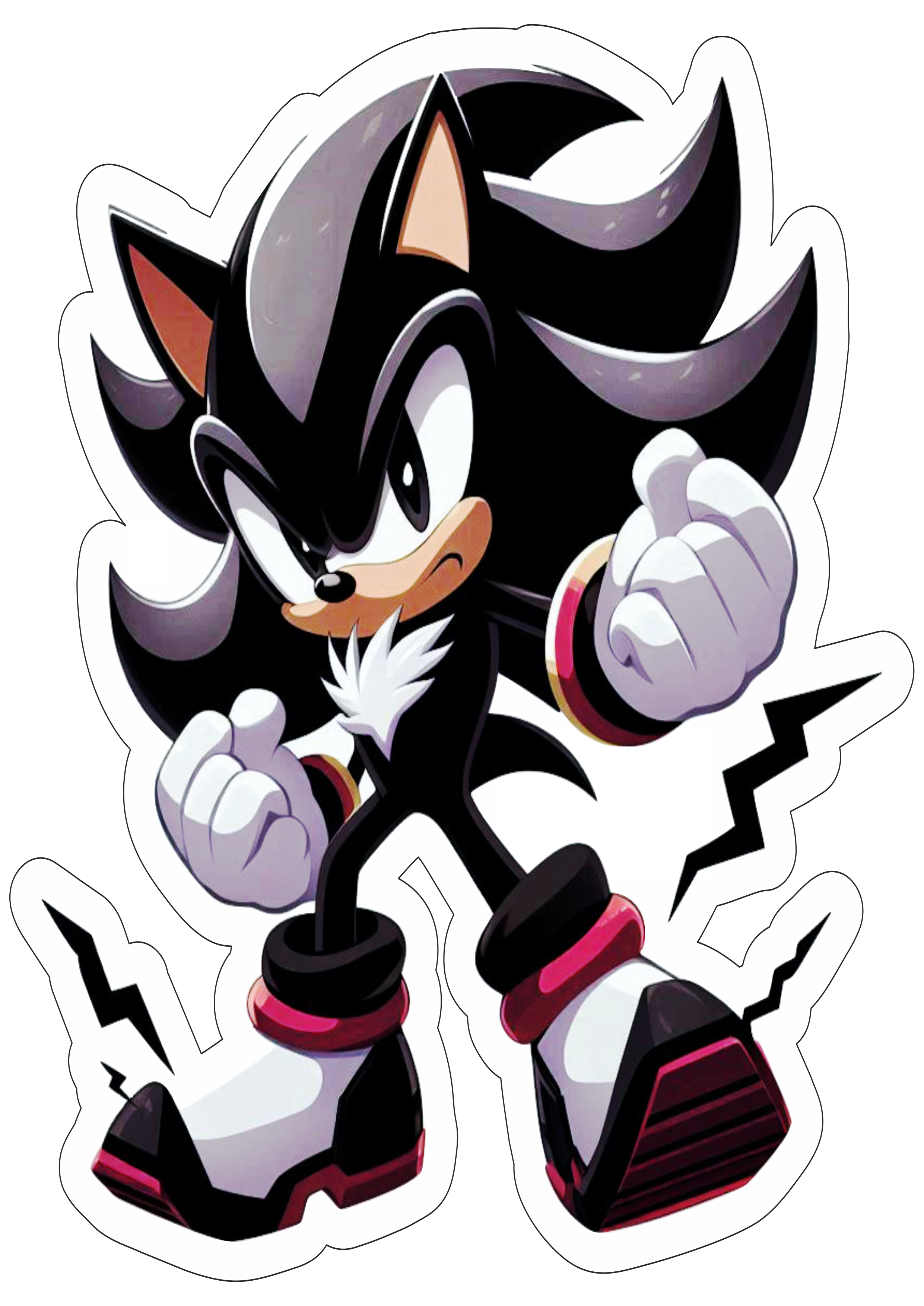 Shadow the Hedgehog Personagens de games Sonic 3 png desenho infantil imagem com contorno