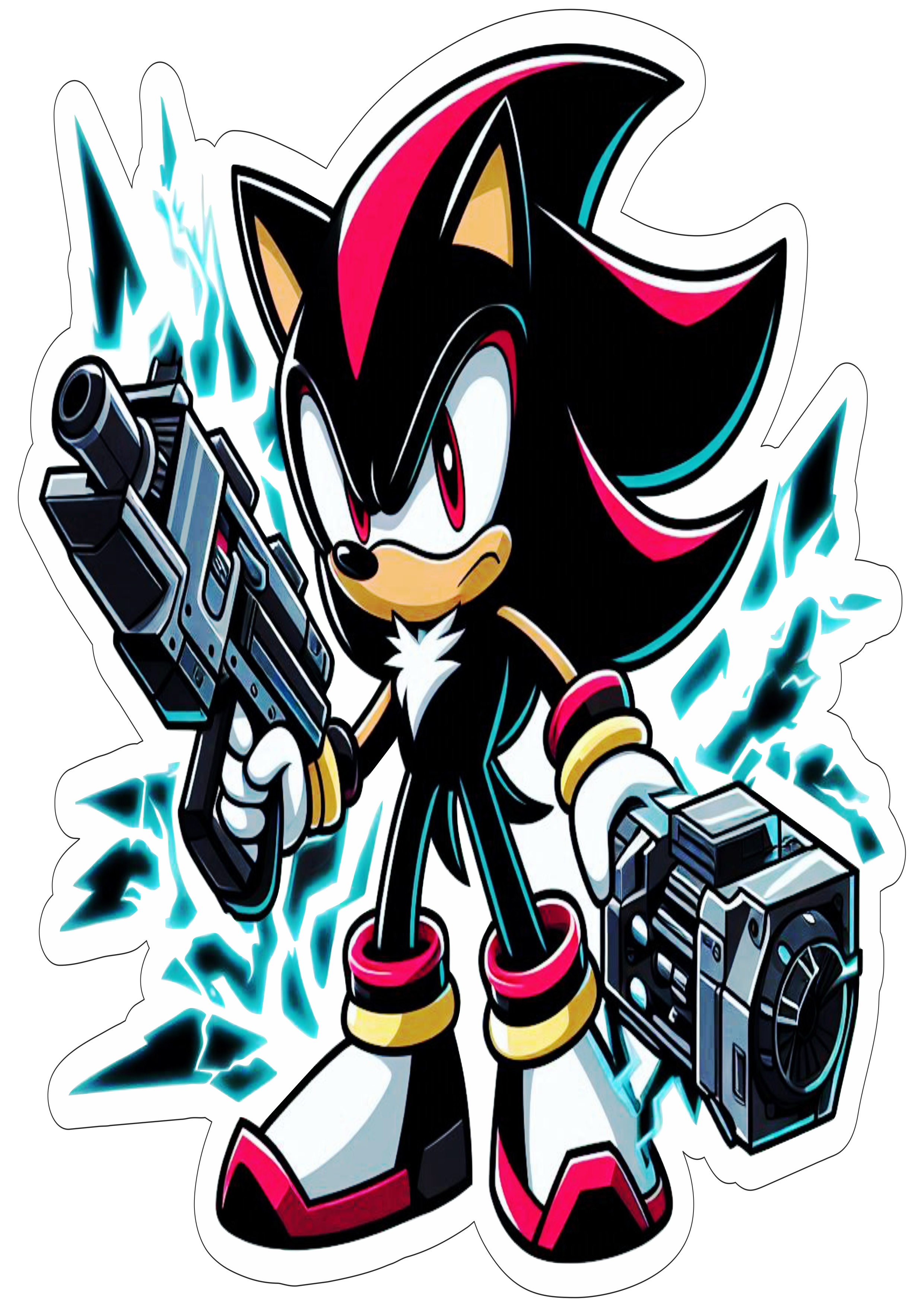 Shadow the Hedgehog Personagens de games Sonic 3 png desenho infantil imagem com contorno fundo transparente