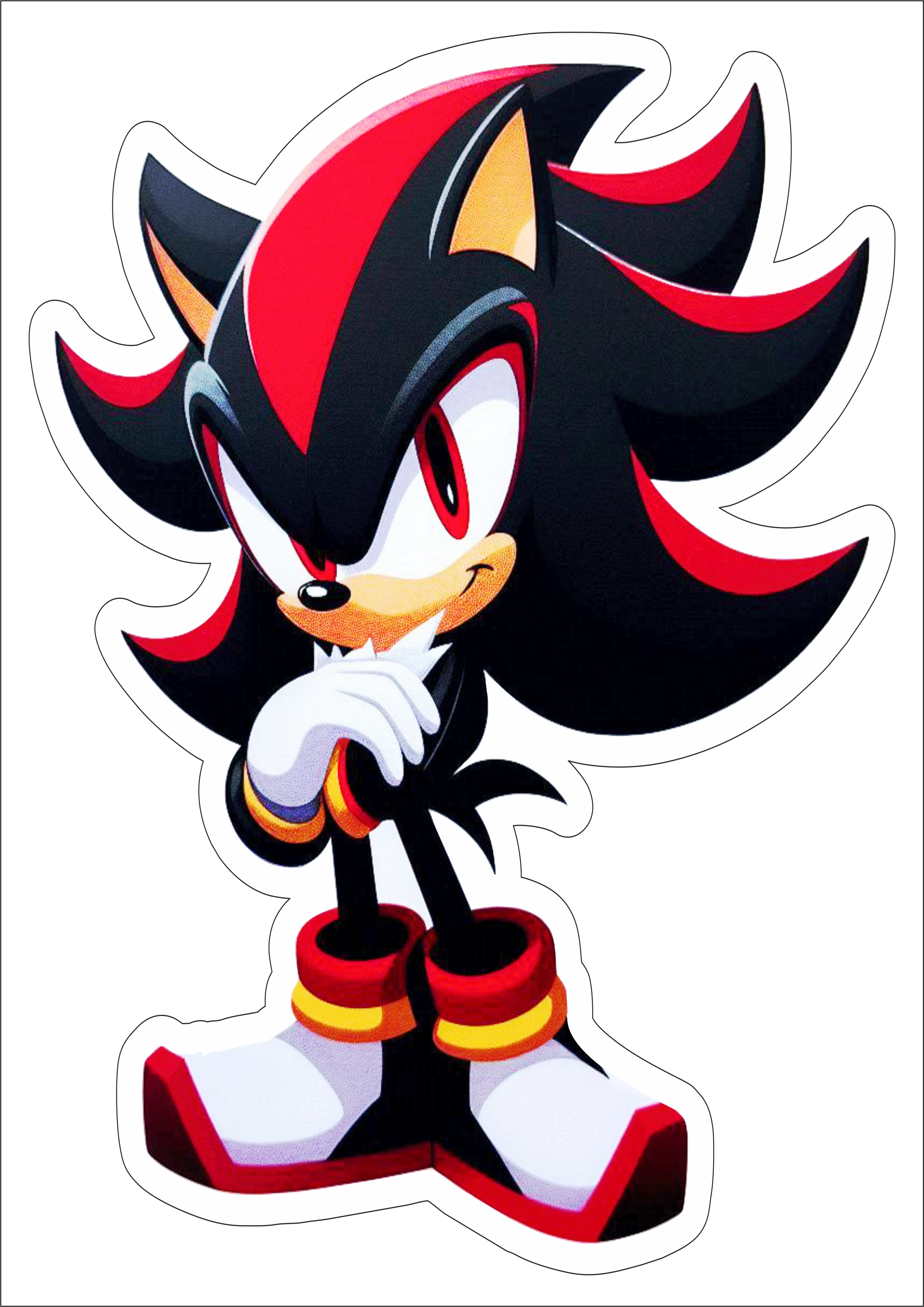 Shadow the Hedgehog Personagens de games Sonic 3 png filme desenho infantil decoração de festa