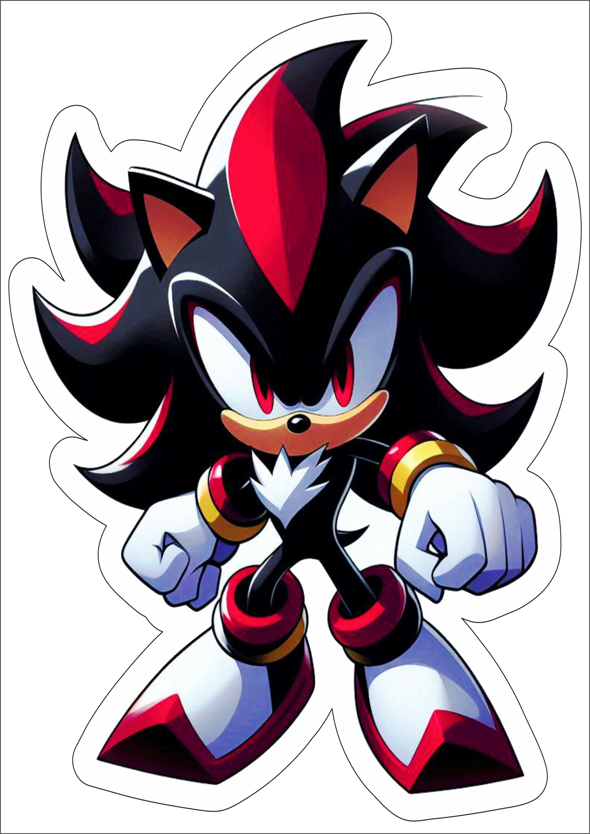 Shadow the Hedgehog Personagens de games Sonic 3 png filme desenho infantil decoração de festa animação