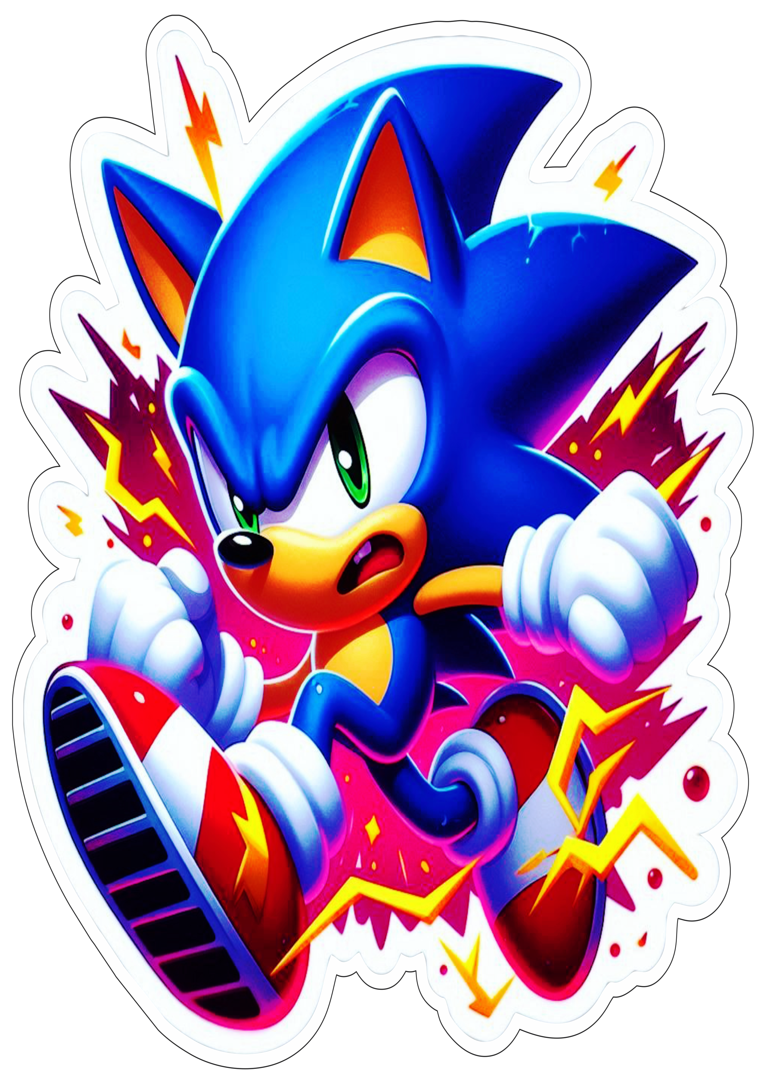 Sonic the Hedgehog Sonic 3 png desenho infantil artes de papelaria decoração para imprimir velocidade fundo transparente vetor