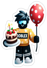 Roblox decoração de aniversário imagem sem fundo16