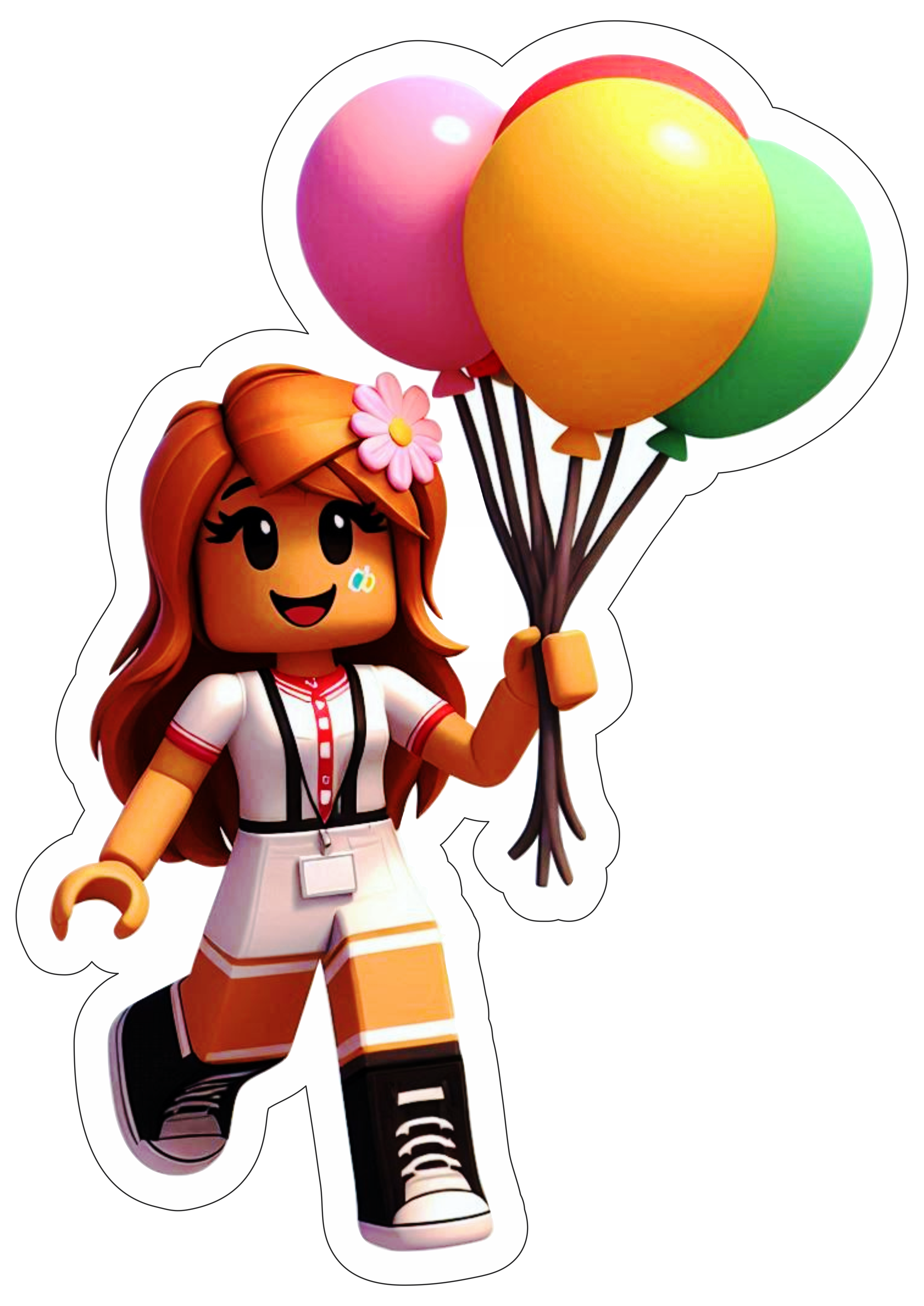 Roblox personagens de games decoração de festas aniversário infantil balão fundo transparente bonequinho png