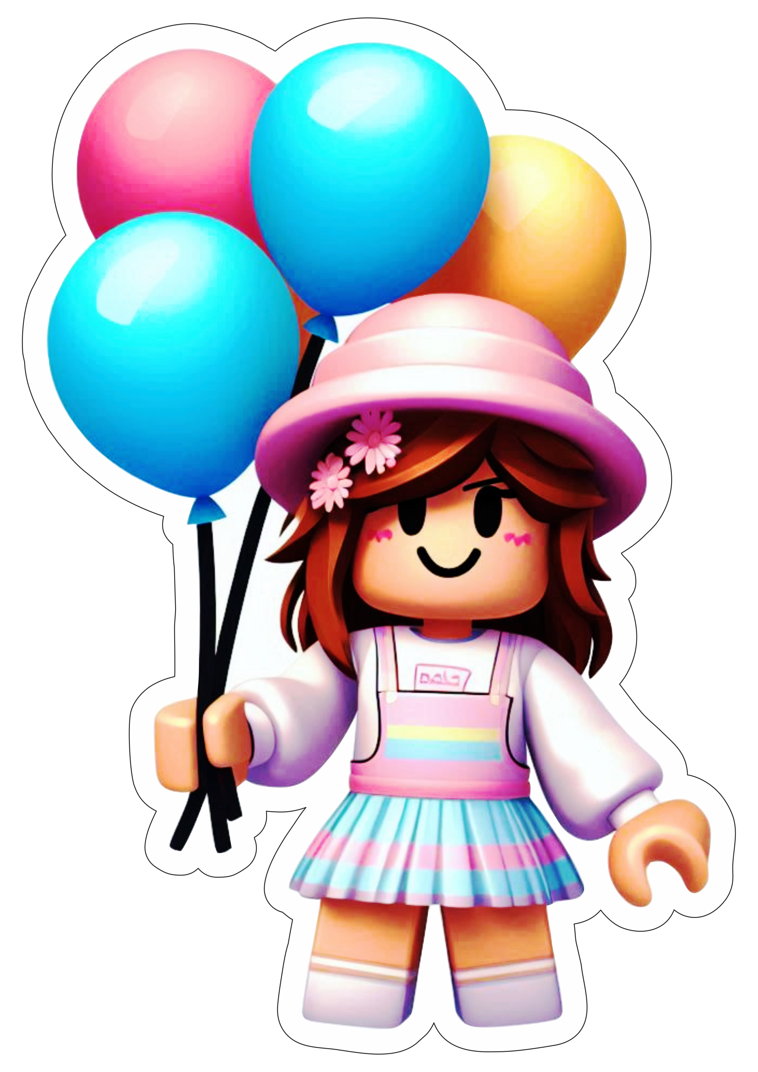 Roblox personagens de games decoração de festas aniversário infantil balão fundo transparente bonequinho free download png