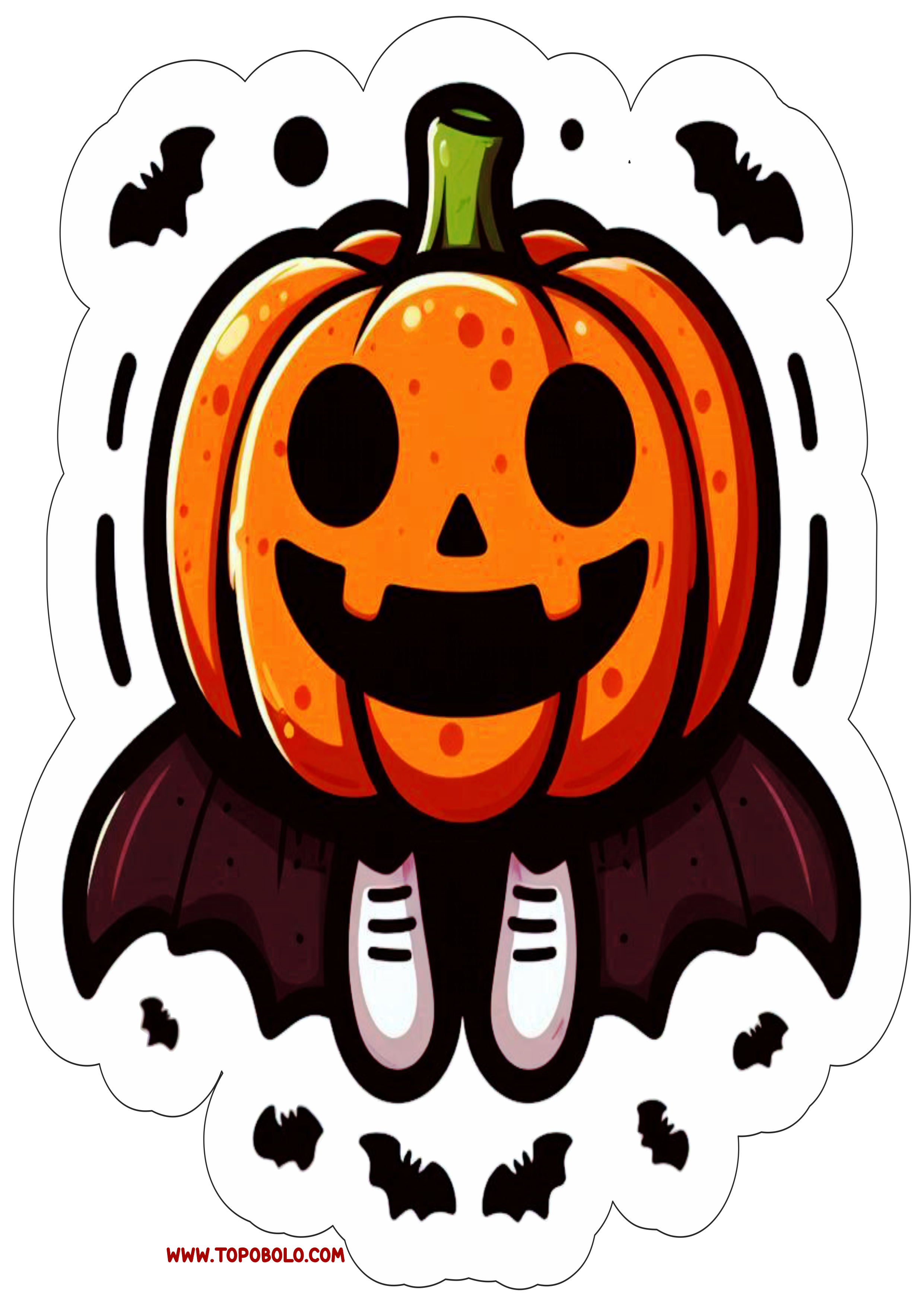 Abóbora de Halloween pack de imagens para decoração de festa png