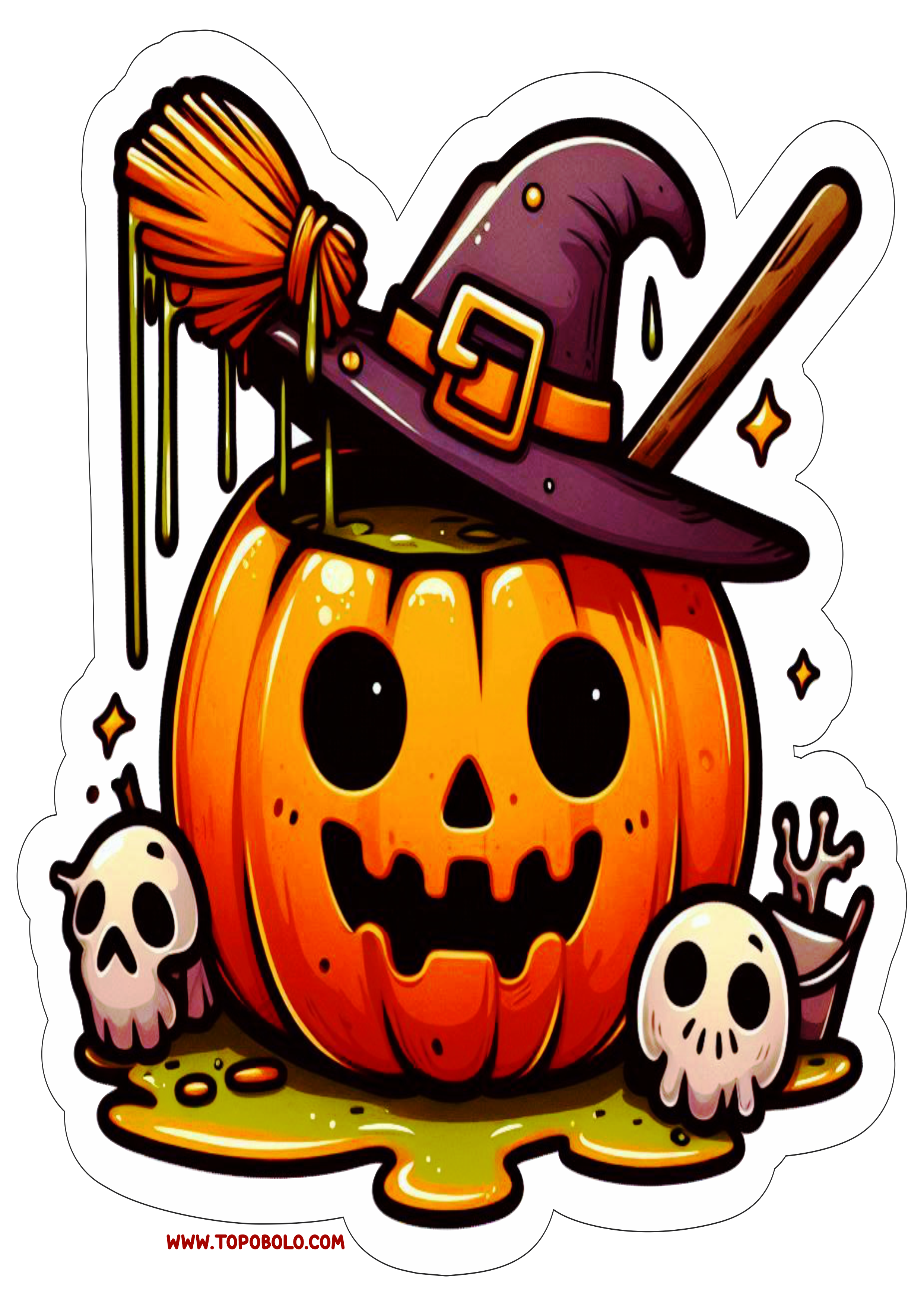 Abóbora de Halloween pack de imagens para decoração de festa desenho png