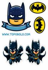 batman topo de bolo para imprimir e decorar sua festa1