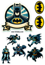 batman topo de bolo para imprimir e decorar sua festa13