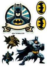 batman topo de bolo para imprimir e decorar sua festa15