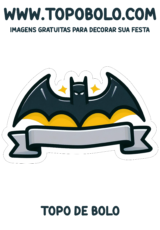 batman topo de bolo para imprimir e decorar sua festa4