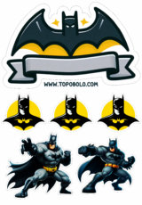 batman topo de bolo para imprimir e decorar sua festa5