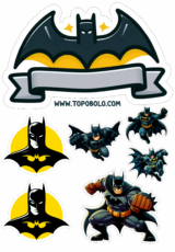 batman topo de bolo para imprimir e decorar sua festa7