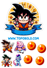 dragon ball z topo de bolo para imprimir7