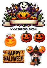 halloween topo de bolo para imprimir aniversário3