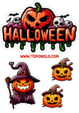 halloween topo de bolo para imprimir aniversário7