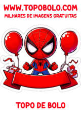 topo de bolo homem-aranha aniversário25