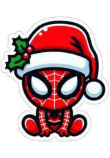 Imagens de natal homem-aranha com gorro do papai noel