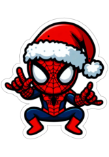 Imagens de natal homem-aranha com gorro do papai noel3