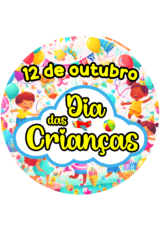 dia das crianças adesivo para imprimir