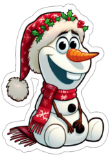 imagens de natal Frozen Olaf com gorro do papai noel1