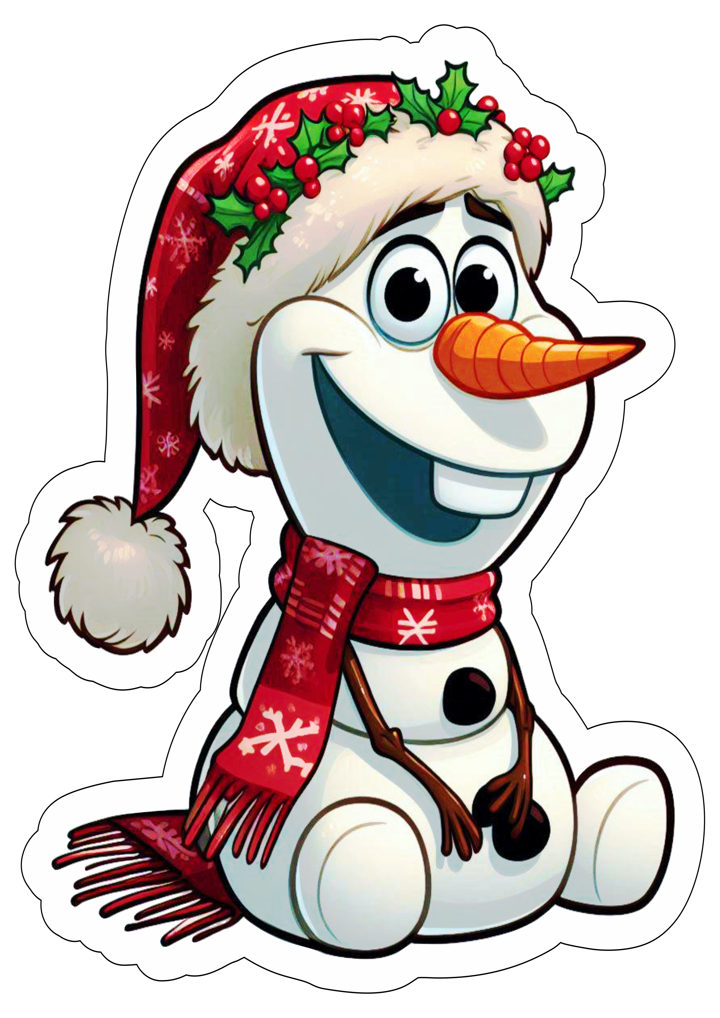 Boneco de neve Olaf imagens de natal Frozen desenho fofinho png