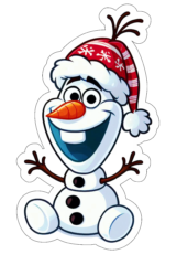 imagens de natal Frozen Olaf com gorro do papai noel2