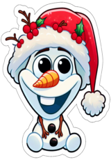 imagens de natal Frozen Olaf com gorro do papai noel3