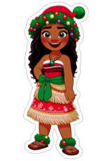 imagens de natal moana com gorro do papai noel