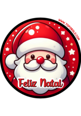 Adesivo para decoração feliz natal papai noel