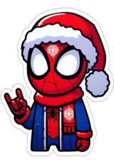 Imagens de natal homem-aranha com gorro do papai noel6