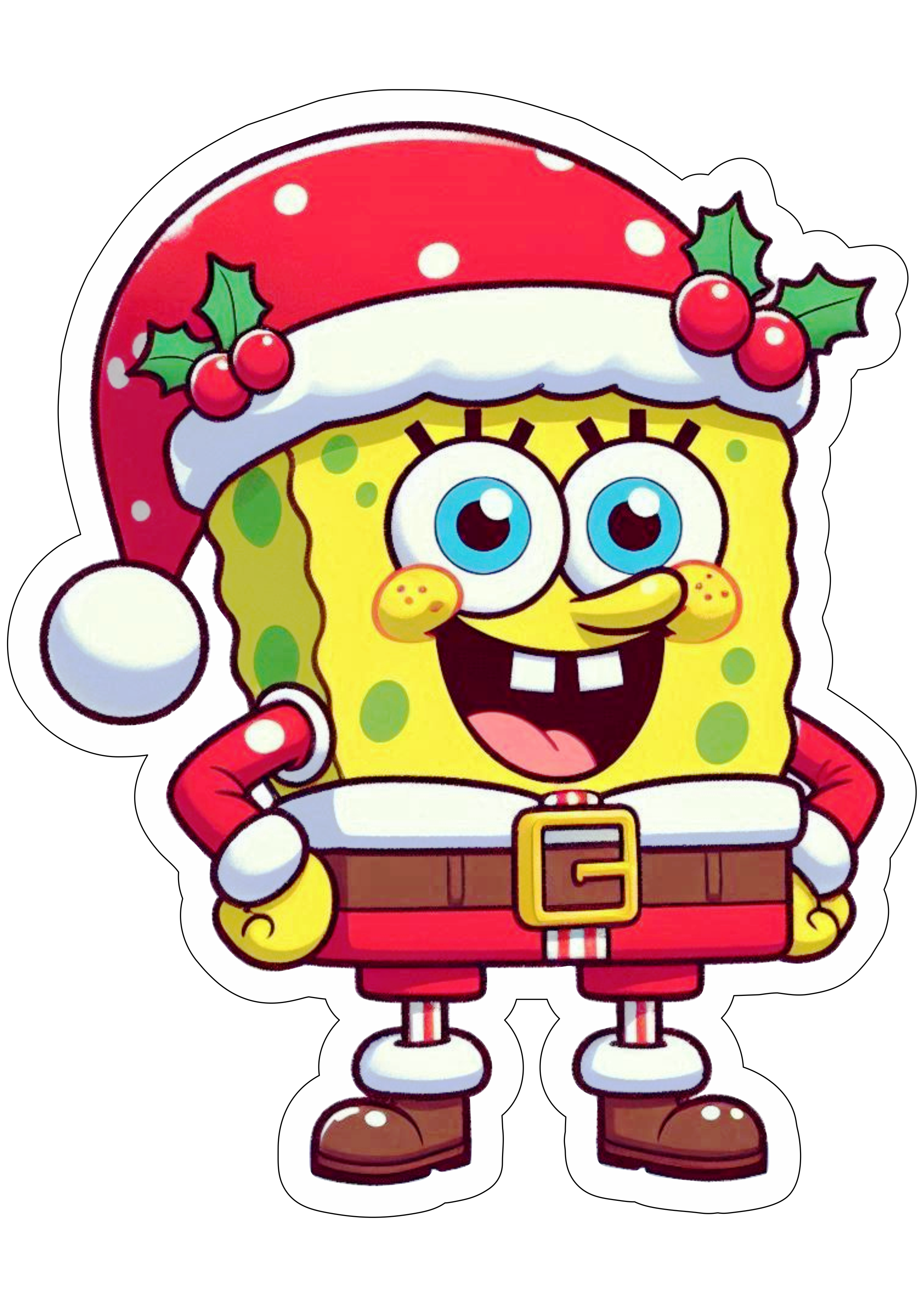 Bob Esponja calça quadrada desenho simples decoração de natal png