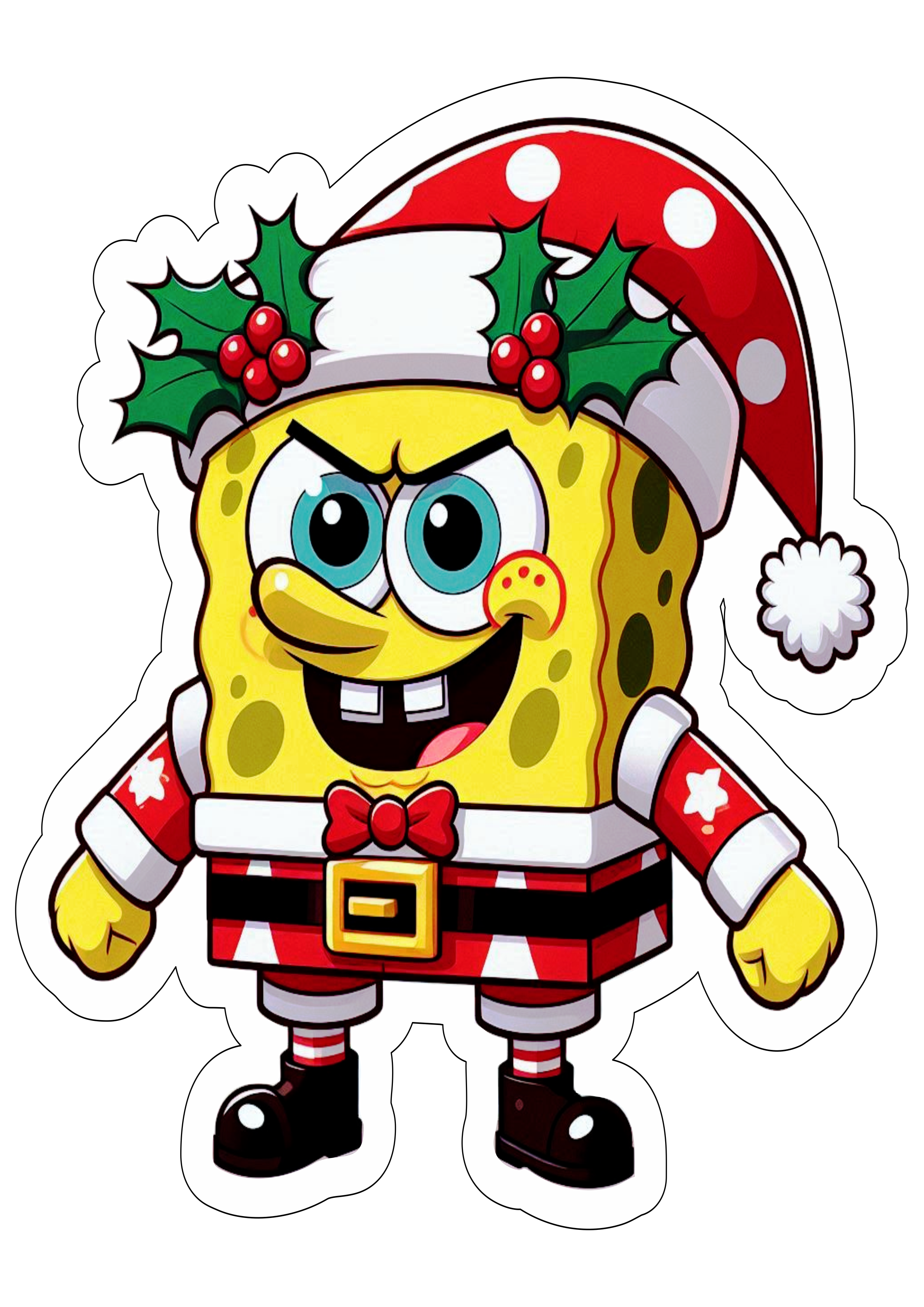 Bob Esponja calça quadrada desenho simples decoração de natal papelaria criativa png