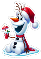 imagens de natal Frozen Olaf com gorro do papai noel4