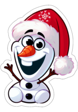 imagens de natal Frozen Olaf com gorro do papai noel5